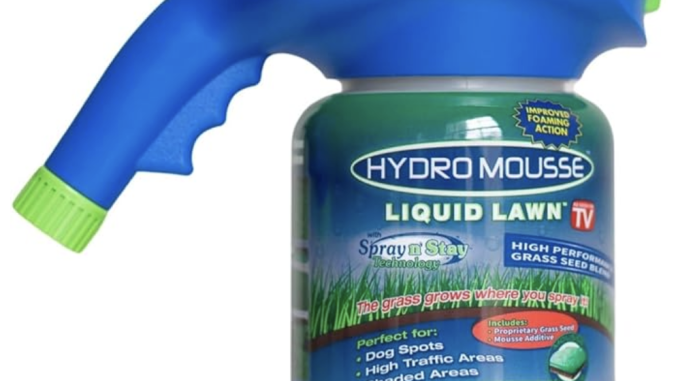 grass seed in spray​